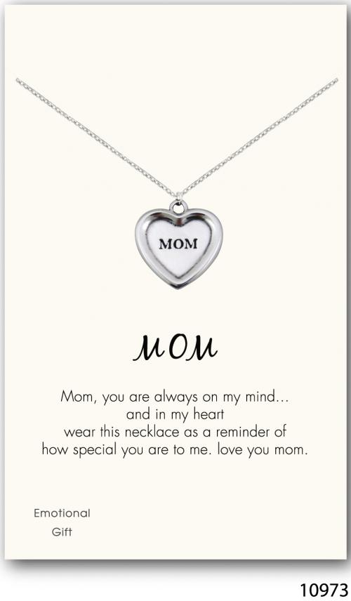 Mom silver pendant